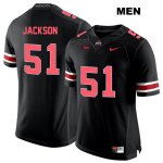 Men's NCAA Ohio State Buckeyes Antwuan Jackson #51 College Stitched Authentic Nike Red Number Black Football Jersey RI20Q75PD